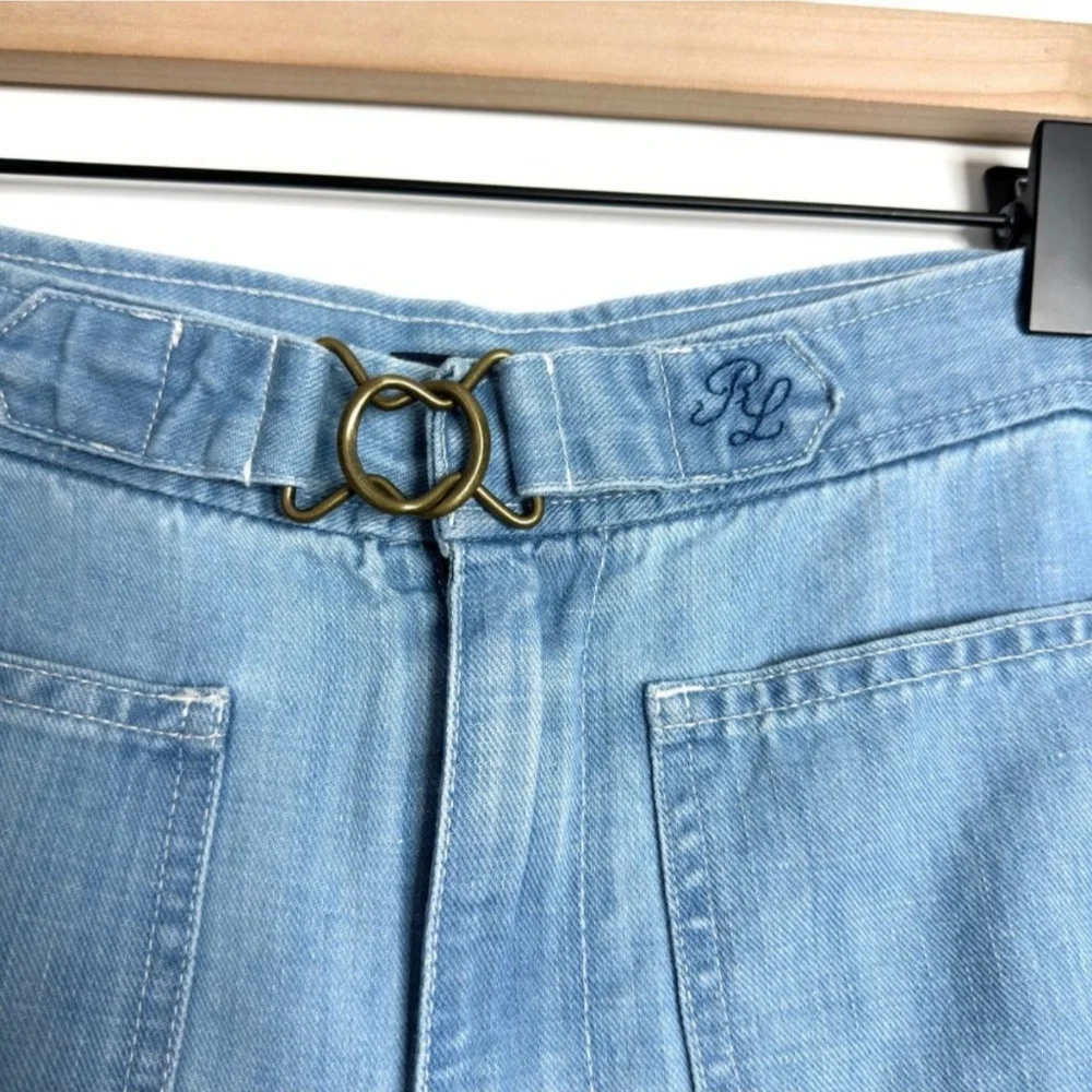 Polo by Ralph Lauren Margery High Rise Wide Leg Light Wash Jeans - 29R - Picture 8 of 13